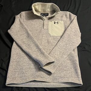 Under Armour Heathered Gray Quarter-Snap
